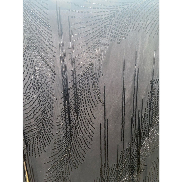 Women's vintage STENAY Black Beaded Dress Size 12 - Picture 3 of 9